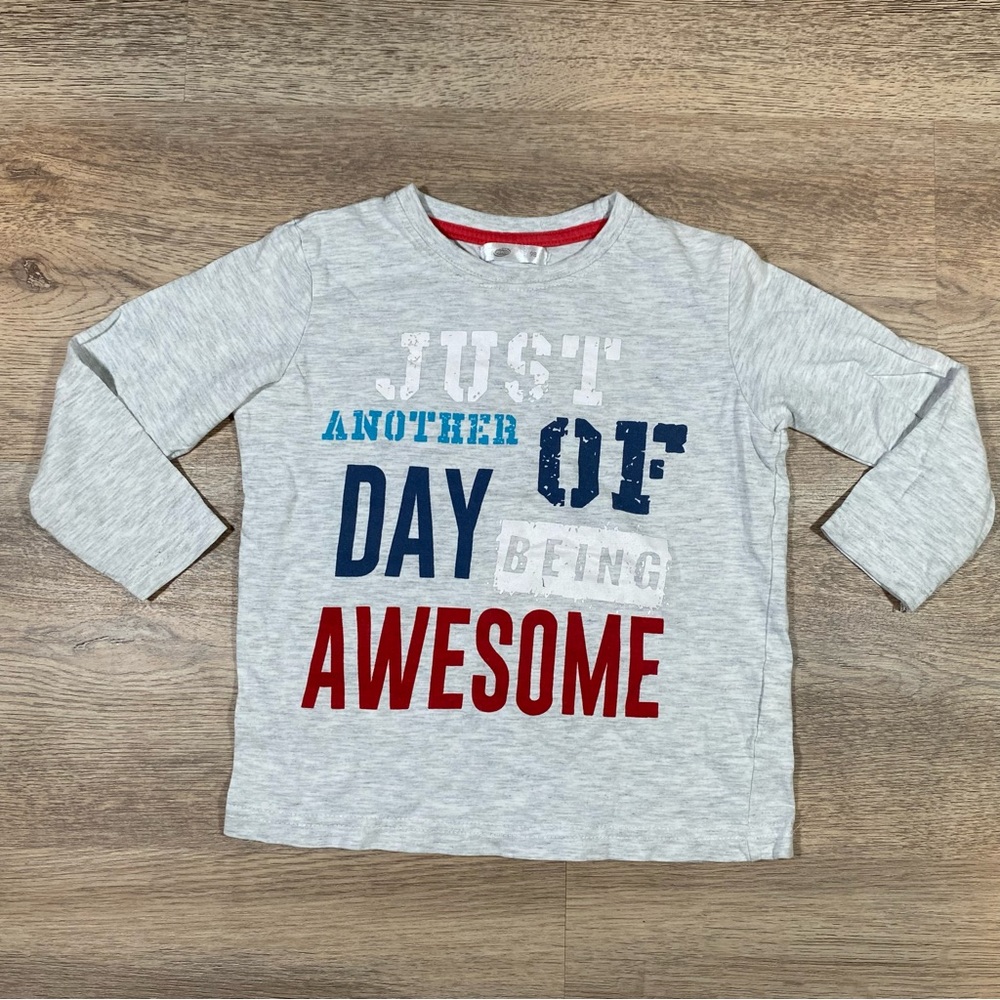 Pepco Little Kids T-Shirt Long Sleeve Boys 98 cm 24-36 Months Gray